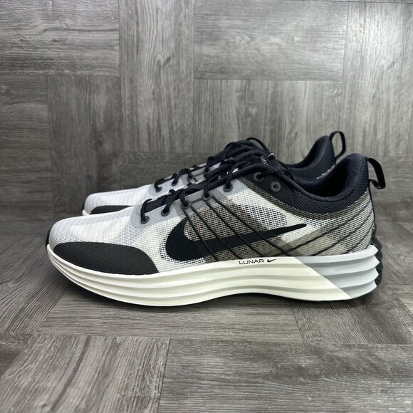 Nike Lunar Men's size 13 Light Smoke Summit White Black Shoes DV2440-102 - Picture 5 of 8